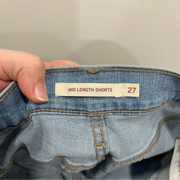 Levi’s Mid Length Jean Shorts Women’s 27 - Picture 7 of 10